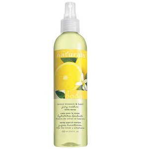 Naturals lemon blossom & basil juicy moisture body spray